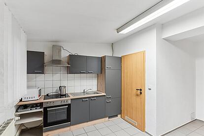 Küche (Muster) in einem Appartement