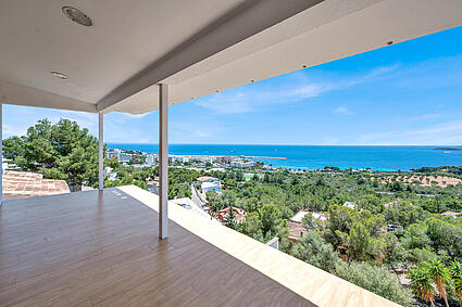 Covered terrace with views villa Costa d'en Blanes 3