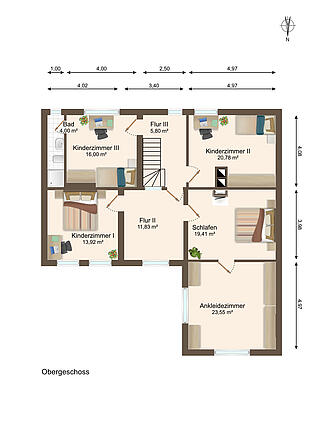 Grundriss Obergeschoss