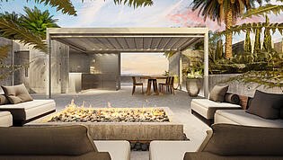 Communal roof lounge