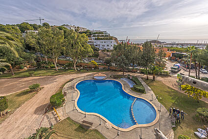 Community pool in Puerto portals apartment for sale