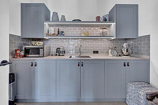 Dirty kitchen area  villa Costa d´en Blanes