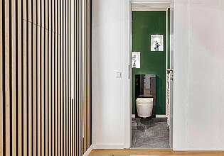 Blick zum Gäste-WC