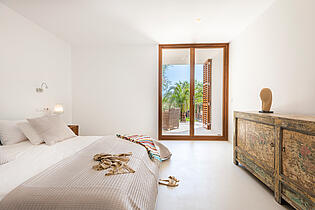 Bedroom in a luxury villa