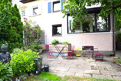 Rückseite Garten