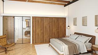 Wohnung mit Terrasse in der Altstadt von Palma- Schlafzimmer 