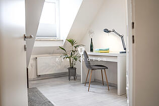 Schlafzimmer der unteren Wohnung