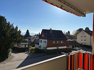 Blick vom Balkon
