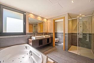 Badezimmer Cala Vinyas Villa