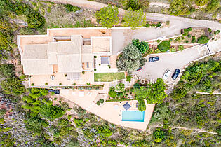 Finca in Andratx aerial view