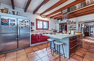 Finca with pool in Bunyola Mallorca-kitchen