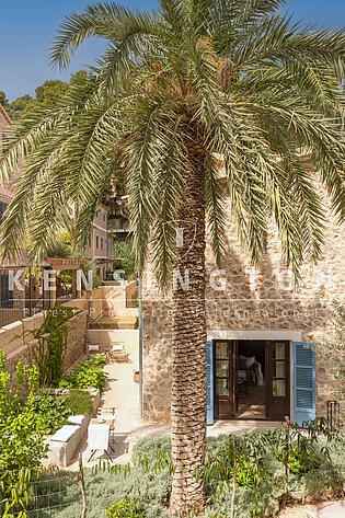 Neubau Stadthaus Deià Mallorca - garten