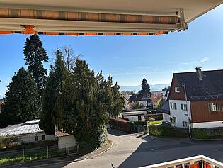 Blick vom Balkon