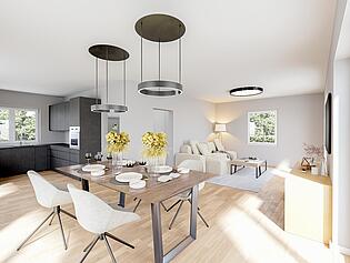 Visualisierung Wohnzimmer 