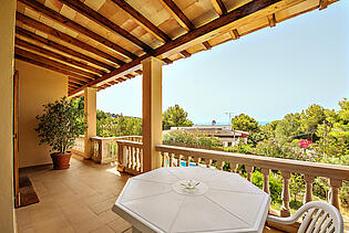 Sea view terrace in Costa den Blanes villa for sale in Mallorca