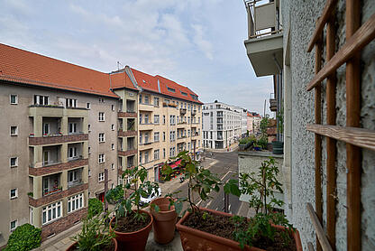 Aussicht vom Balkon