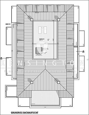 Grundriss Dachaufsicht