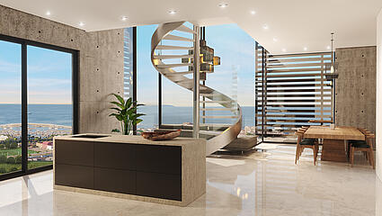 Penthouse design "Raw"