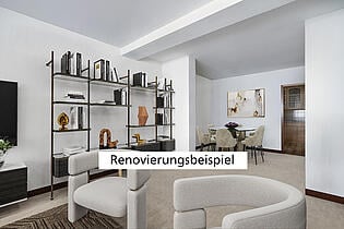 Wohnzimmer renoviert