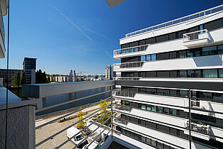 Eigener, kleiner Balkon zum Zimmer