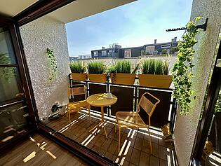 sonniger Balkon