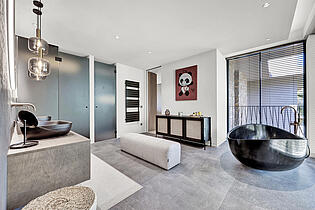 Modern and big bathroom