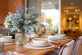 Terrace dining area details