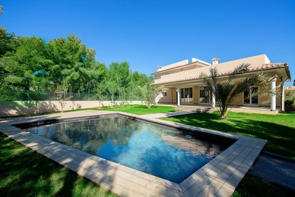 Mediterranean new built villa with sea views in Sol de Mallorca