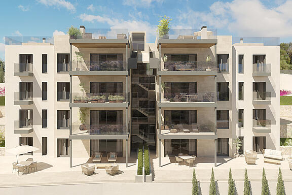 Frontal view of building Frontal view of building