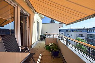 Dachterrasse mit Süd-Ost-Ausrichtung