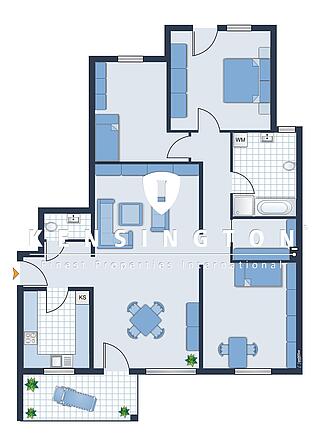 KSW222-1 - Wohnung in Landau - Grundriss