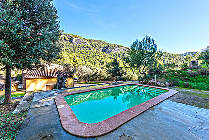 Finca with pool Bunyola Mallorca pool and terrace