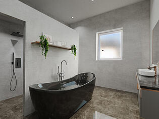 Badezimmer - Einrichtsbeispiel