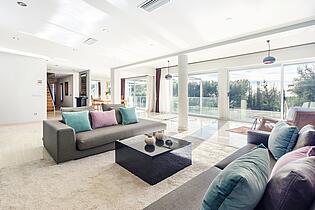 6. Living room in Portals Nous in a villa sea view villa