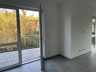 Wohnen zum Balkon