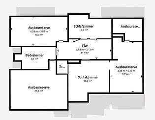 Grundriss Dachgeschoss