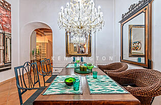 Penthouse in Banyalbufar Mallorca - dining area