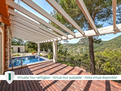 Finca en Esporles Mallorca - terraza/piscina