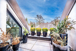 Sonnige Ost -Terrasse