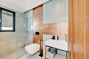 Bathroom by pool terrace
