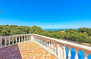 Finca-Valldemossa-Terrasse mit Meerblick