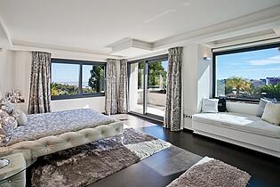 Sea view bedroom in Bendinat villa in Mallorca