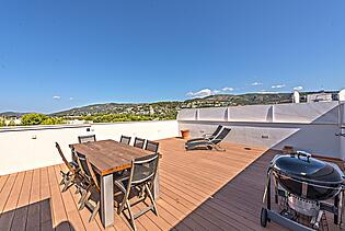 Large roof terrace with incredible views over Bendinat Majorca 