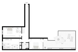 3-ZGrundriss Beispiel 3 Zimmer