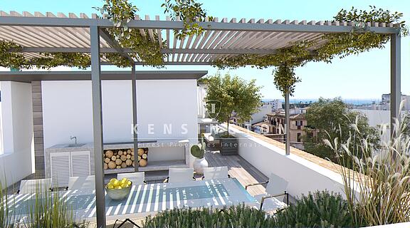 Penthouse in Santa Catalina Mallorca-roof terrace