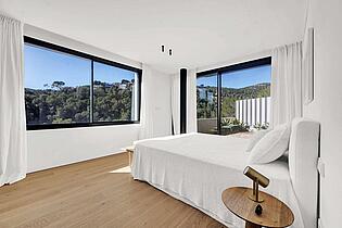 Bedroom with views