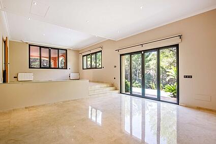 Wohnzimmer in Cala Vinyas Villa Mallorca
