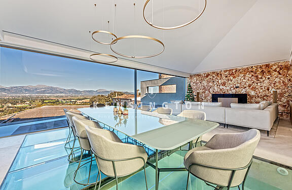 Villa mit Pool in Costitx, Mallorca Ausblick