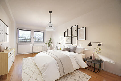 Schlafzimmer Staging
