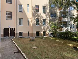 Hausansicht Garten